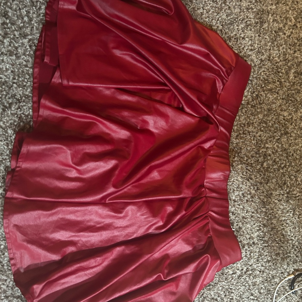 Rainbow Red Skater Skirt